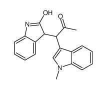 3-[1-(1-methylindol-3-yl)-2-oxopropyl]-1,3-dihydroindol-2-one结构式