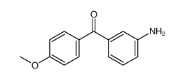 (3-aminophenyl)-(4-methoxyphenyl)methanone结构式