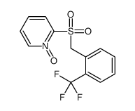 1-oxido-2-[[2-(trifluoromethyl)phenyl]methylsulfonyl]pyridin-1-ium Structure