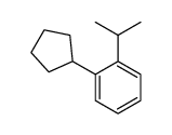 1-cyclopentyl-2-propan-2-ylbenzene结构式