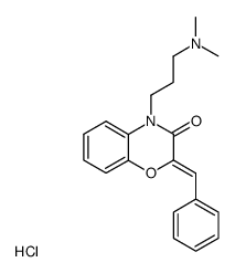 2-benzylidene-4-(3-dimethylamino-propyl)-4H-benzo[1,4]oxazin-3-one, hydrochloride结构式