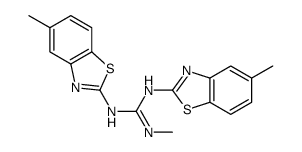 2-methyl-1,3-bis(5-methyl-1,3-benzothiazol-2-yl)guanidine结构式