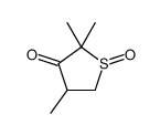 2,2,4-trimethyl-1-oxothiolan-3-one结构式