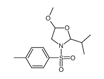 5-methoxy-3-(4-methylphenyl)sulfonyl-2-propan-2-yl-1,3-oxazolidine结构式