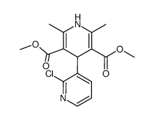 2-Chlor-1',4'-dihydro-2',6'-dimethyl-<3,4'-bipyridin>-3',5'-dicarbonsaeuredimethylester结构式