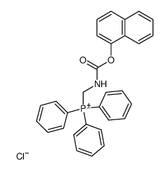 [(Naphthalen-1-yloxycarbonylamino)-methyl]-triphenyl-phosphonium; chloride Structure