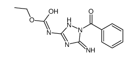 ethyl N-(5-amino-1-benzoyl-1,2,4-triazol-3-yl)carbamate结构式