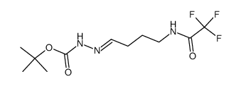 tert-butyl 2-{4-[(trifluoroacetyl)amino]butylidene}hydrazinecarboxylate Structure