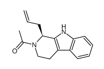 (S)-1-(1-allyl-1,3,4,9-tetrahydro-β-carbolin-2-yl)ethanone结构式