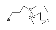 5-(3-bromopropyl)-4,6-dioxa-1-aza-5-silabicyclo[3.3.3]undecane结构式