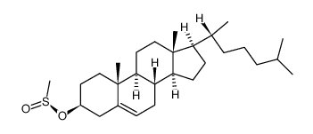 (-)-Cholesteryl (+)-(R)-methanesulfinate结构式