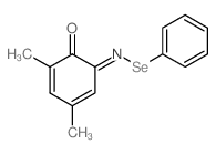 3,5-Cyclohexadiene-1,2-dione,3,5-dimethyl-, 1-(Se-phenylselenooxime) Structure