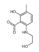 3-(2-hydroxyethylamino)-6-methyl-2-nitrophenol结构式