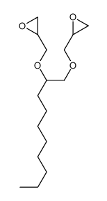 2-[1-(oxiran-2-ylmethoxy)decan-2-yloxymethyl]oxirane Structure