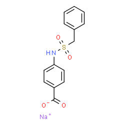 4-[[(Phenylmethyl)sulfonyl]amino]benzoic acid sodium salt Structure