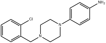 4-[4-(2-chlorobenzyl)piperazin-1-yl]aniline结构式