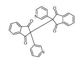 2-(1,3-dioxo-2-pyridin-3-ylinden-2-yl)-2-pyridin-3-ylindene-1,3-dione结构式