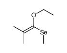 1-ethoxy-2-methyl-1-methylselanylprop-1-ene结构式