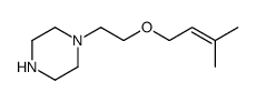 1-[2-(3-methylbut-2-enoxy)ethyl]piperazine Structure