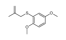 1,4-dimethoxy-2-(2-methylprop-2-enylsulfanyl)benzene Structure