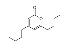 4,6-dibutylpyran-2-one Structure