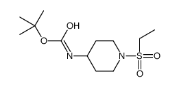 tert-butyl N-(1-ethylsulfonylpiperidin-4-yl)carbamate Structure