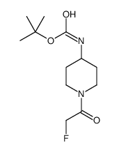 tert-butyl N-[1-(2-fluoroacetyl)piperidin-4-yl]carbamate结构式