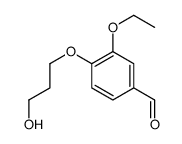 3-ethoxy-4-(3-hydroxypropoxy)benzaldehyde结构式