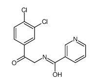 N-[2-(3,4-dichlorophenyl)-2-oxoethyl]pyridine-3-carboxamide Structure