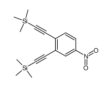 1-nitro-3,4-bis(trimethylsilylethynyl)benzene Structure