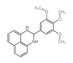 2-(3,4,5-trimethoxyphenyl)-2,3-dihydro-1H-perimidine结构式