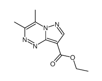 3,4-Dimethylpyrazolo[5,1-c][1,2,4]triazine-8-carboxylic acid ethyl ester结构式