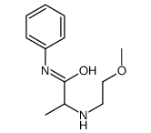 2-(2-methoxyethylamino)-N-phenylpropanamide Structure