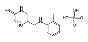 (C-azaniumylcarbonimidoyl)-[2-hydroxy-3-(2-methylanilino)propyl]azanium,sulfate Structure