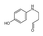 3-(4-hydroxyanilino)propanal Structure