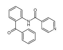 N-(2-benzoylphenyl)pyridine-4-carboxamide结构式
