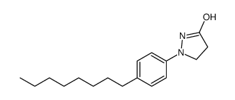 1-(4-octylphenyl)pyrazolidin-3-one结构式