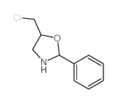 Oxazolidine,5-(chloromethyl)-2-phenyl- structure