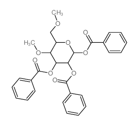 a-D-Mannopyranose,4,6-di-O-methyl-, tribenzoate (9CI) structure