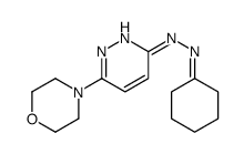 N-(cyclohexylideneamino)-6-morpholin-4-ylpyridazin-3-amine结构式