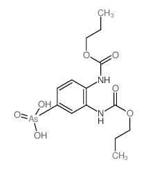 o-Benzenedicarbamicacid, 4-arsono-, 1,2-dipropyl ester (8CI) Structure