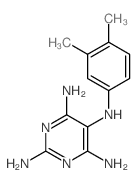 N5-(3,4-dimethylphenyl)pyrimidine-2,4,5,6-tetramine结构式