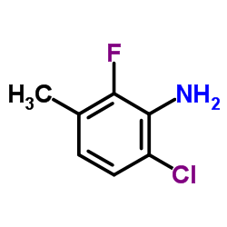 6-氯-2-氟-3-甲基苯胺结构式