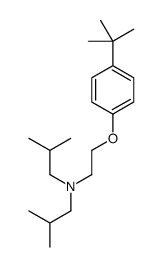 N-[2-(4-tert-butylphenoxy)ethyl]-2-methyl-N-(2-methylpropyl)propan-1-amine结构式