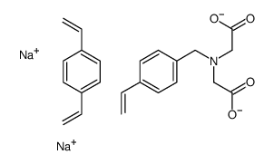 N-(p-Vinylbenzyl)iminodiacetic acid, disodium salt, p-divinylbenzene polymer picture