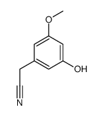 Benzeneacetonitrile, 3-hydroxy-5-methoxy- (9CI) Structure