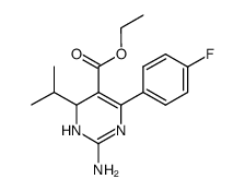 ethyl 2-amino-4-(4-fluorophenyl)-6-isopropyl-1,6-dihydropyrimidine-5-carboxylate Structure