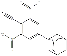2,6-Dinitro-4-(tricyclo[3.3.1.13,7]decan-1-yl)benzonitrile Structure