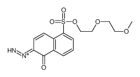 6-Diazo-5,6-dihydro-5-oxo-1-naphthalenesulfonic acid 2-(2-methoxyethoxy)ethyl ester Structure