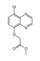 methyl 2-(8-chloroquinoxalin-5-yl)oxyacetate结构式